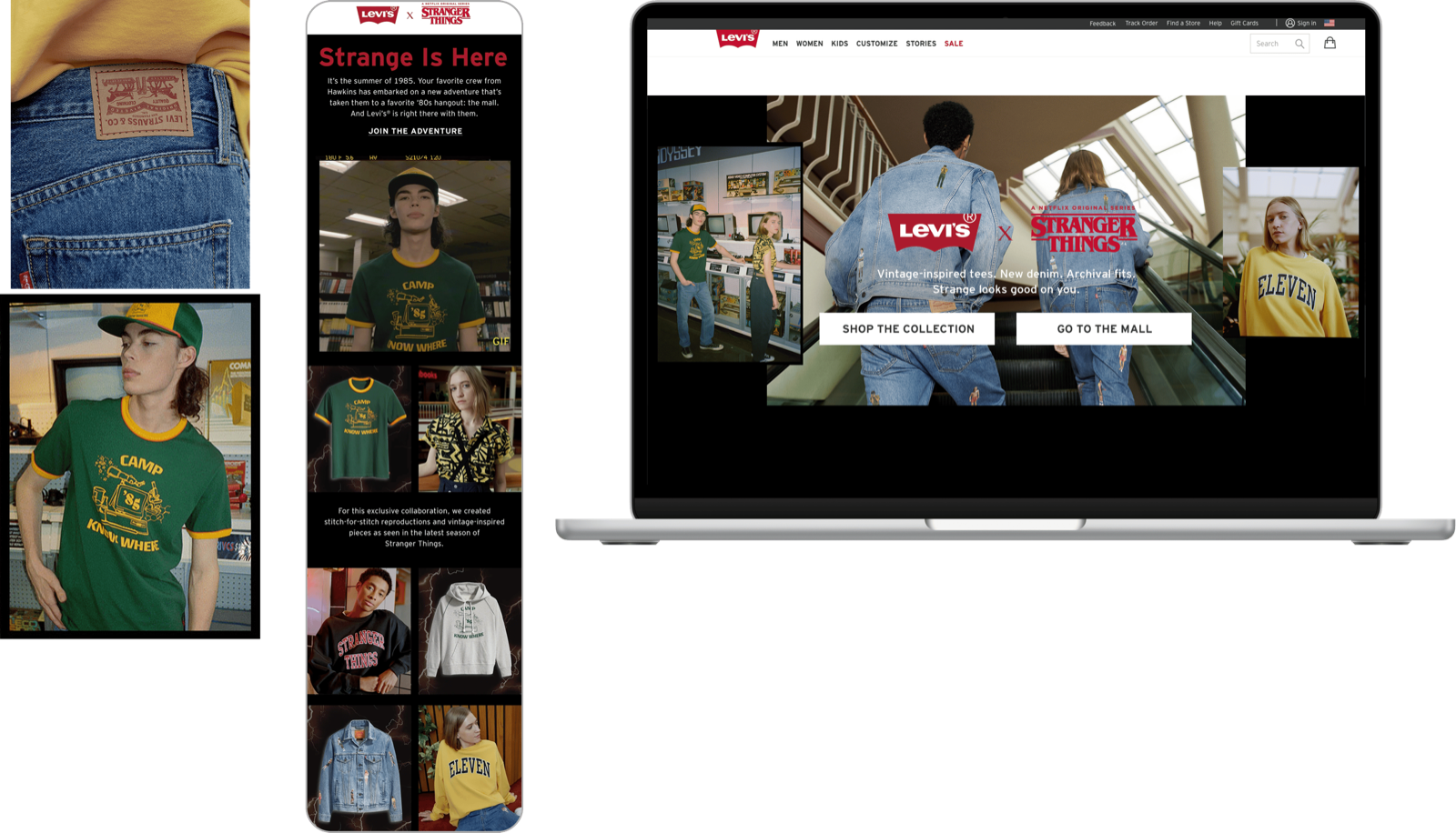 Levi's x Stranger Things Ecomm